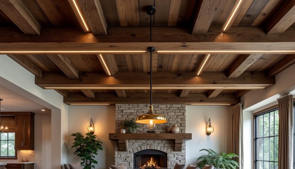 découvrez des idées originales pour mettre en valeur vos poutres apparentes avec un éclairage élégant et moderne, et transformez votre intérieur en un espace chaleureux et design.