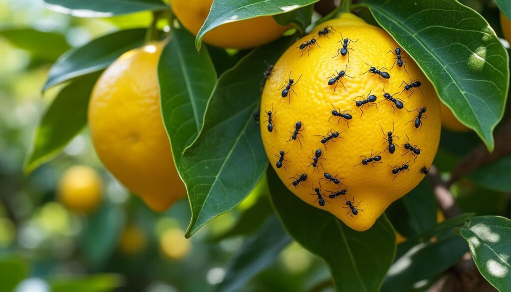 découvrez les causes d'une invasion de fourmis sur votre citronnier et les solutions efficaces pour les repousser et protéger votre arbre.