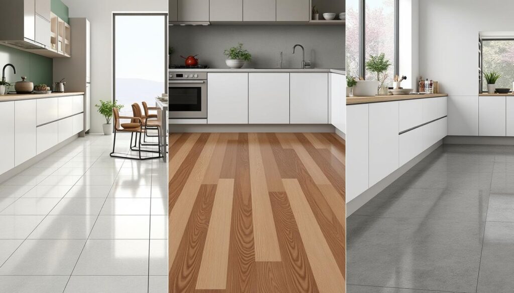 découvrez quel revêtement de sol choisir pour votre cuisine parmi le carrelage, le vinyle ou le béton, en fonction de vos besoins, style et budget.