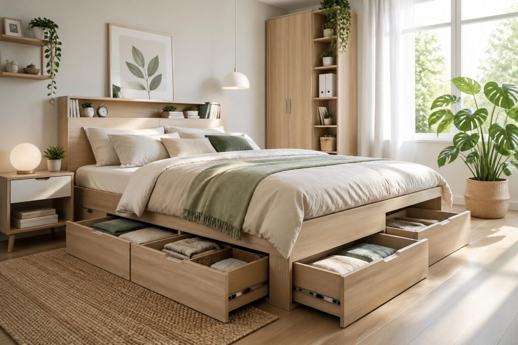 découvrez comment un lit avec rangement peut transformer votre chambre en un espace organisé et fonctionnel. optimisez chaque centimètre grâce à des solutions de rangement intelligentes et stylées.