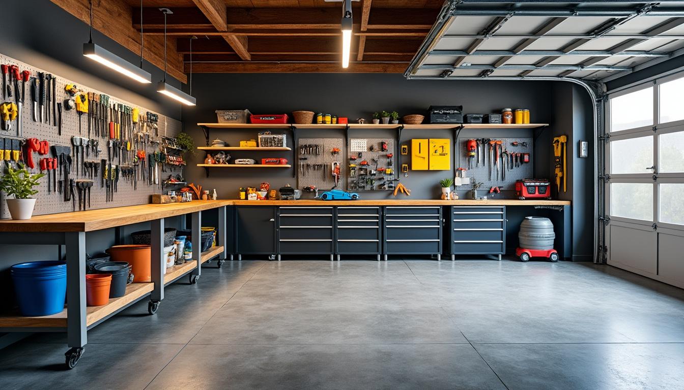 découvrez comment transformer votre garage en un atelier idéal grâce à notre guide complet d'aménagement et à une sélection d'outils essentiels pour tous vos projets.