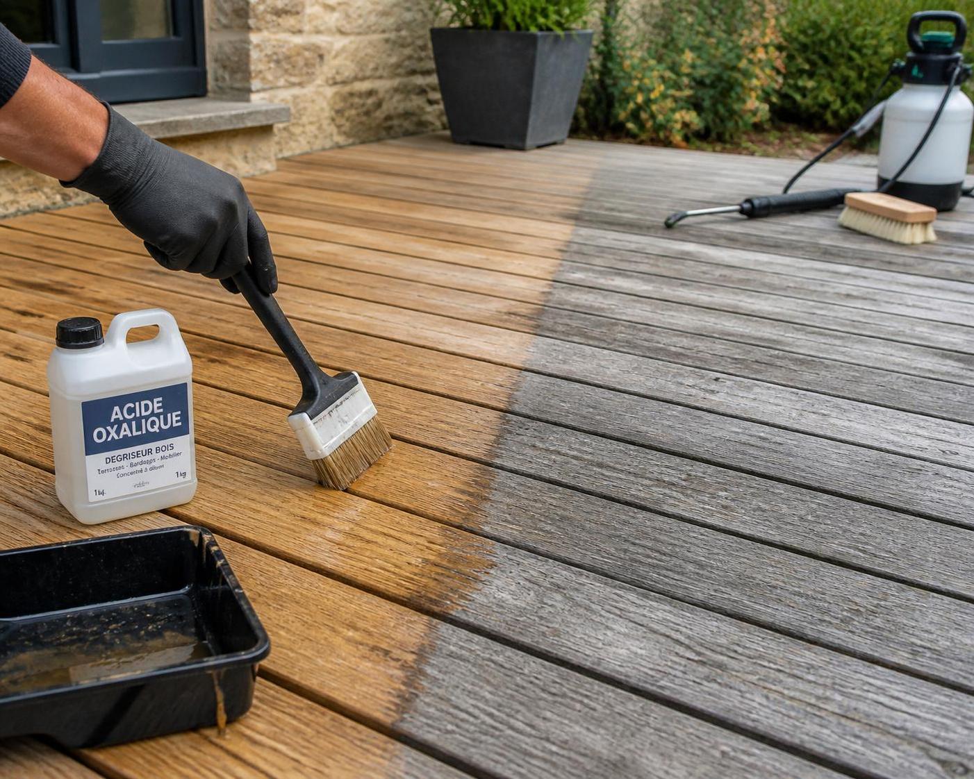 découvrez comment raviver facilement et à moindre coût le bois grisé grâce à l'acide oxalique. guide pratique pour redonner éclat et beauté à vos surfaces en bois.