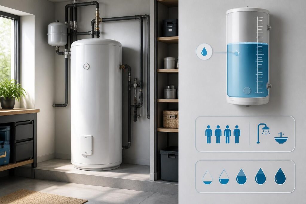 découvrez comment choisir la bonne taille de chauffe-eau 100l en tenant compte de l'encombrement et de la capacité effective pour un confort optimal et une installation adaptée.