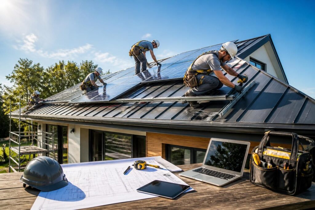 découvrez notre guide complet pour l'installation de panneaux solaires sur toiture : conditions nécessaires, étapes de pose, et démarches administratives à suivre pour une installation réussie.