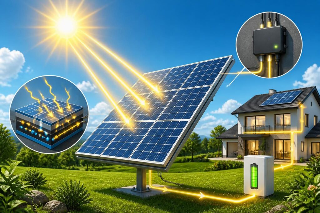 découvrez le fonctionnement des panneaux solaires expliqué simplement : apprenez comment l'énergie du soleil est captée et transformée en électricité renouvelable pour votre maison.