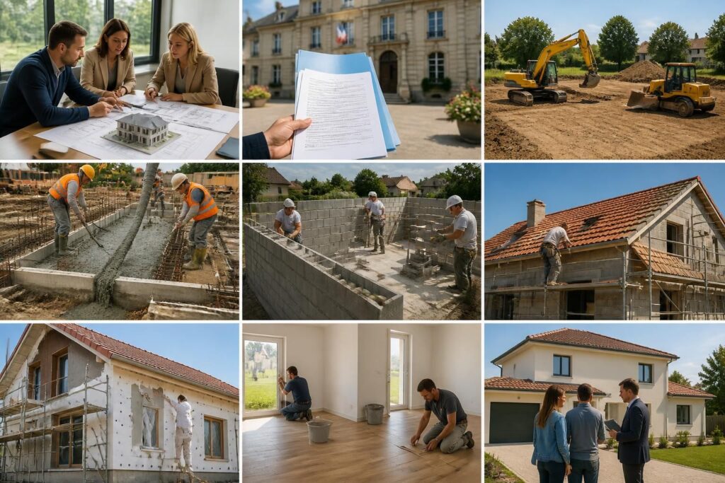 découvrez les étapes clés pour faire construire une maison en france, de la planification à la remise des clés, en passant par l'obtention des permis et le suivi des travaux.