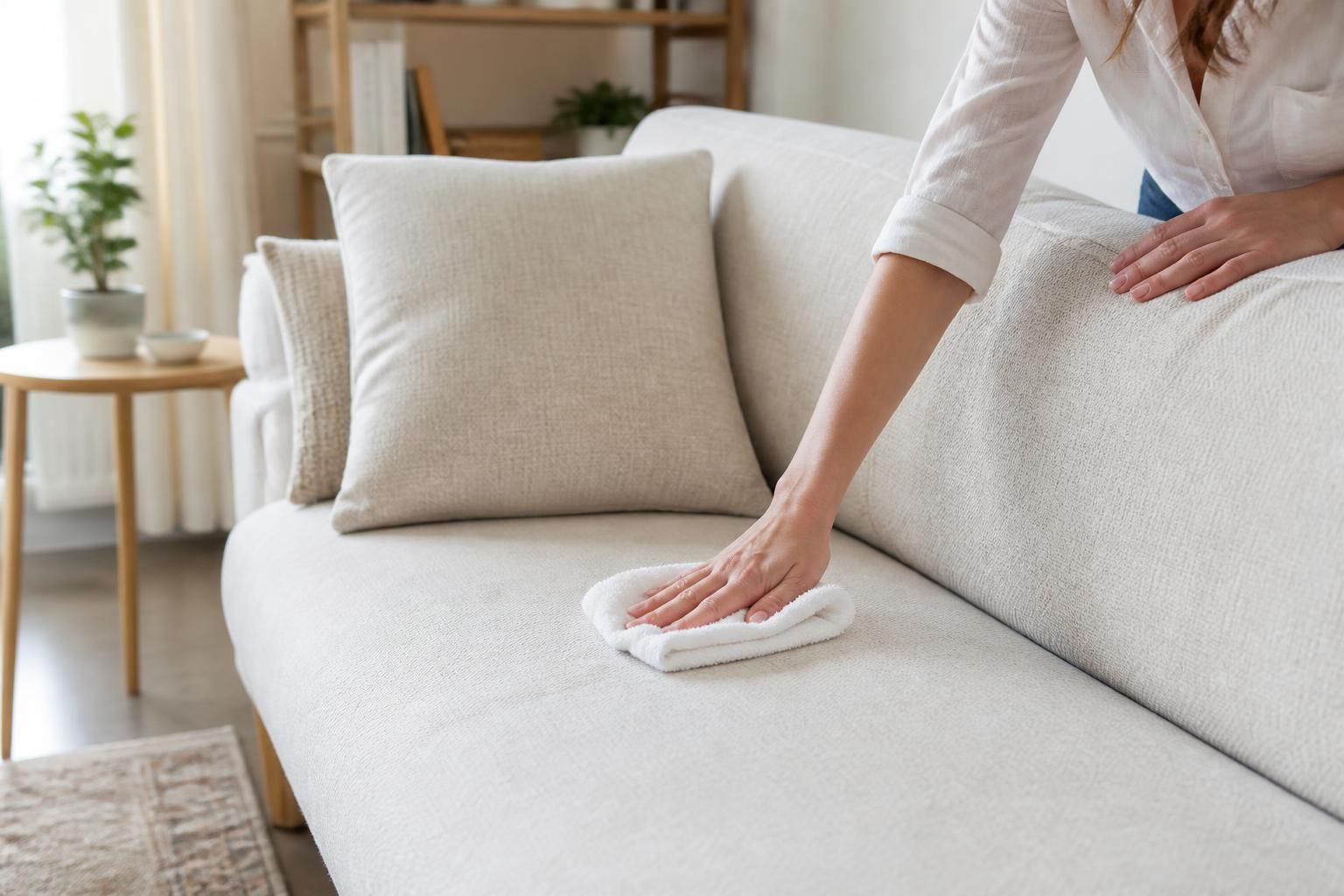 découvrez une astuce douce et efficace pour nettoyer un canapé en tissu non déhoussable sans laisser d'auréoles, afin de préserver son éclat et sa texture délicate.