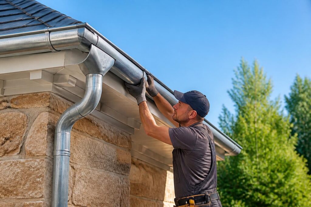 découvrez notre guide complet des tarifs tout compris pour l'installation de gouttières en zinc et établissez un budget précis pour l'évacuation des eaux de votre toiture.