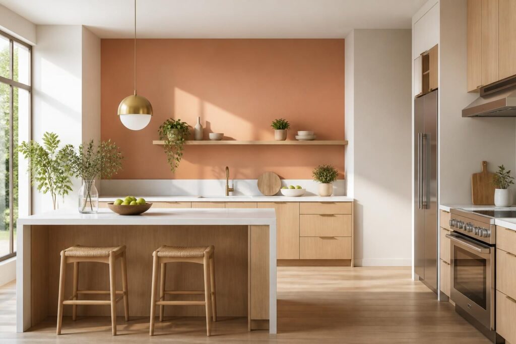 découvrez comment choisir le mur parfait à peindre pour créer une ambiance harmonieuse et élégante dans votre cuisine.