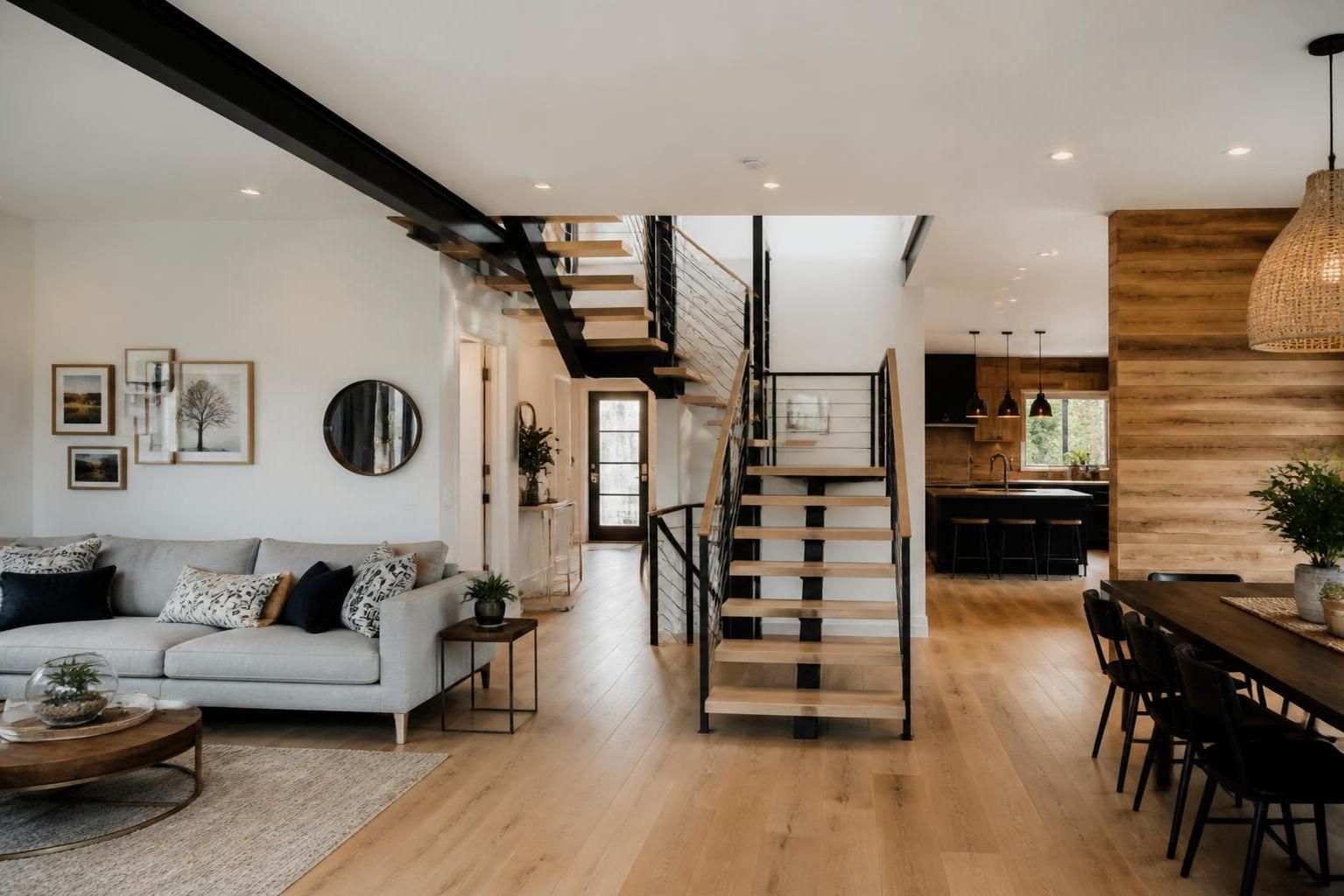 découvrez comment intégrer un escalier central dans votre salon tout en préservant une circulation fluide et harmonieuse pour un espace à la fois pratique et esthétique.