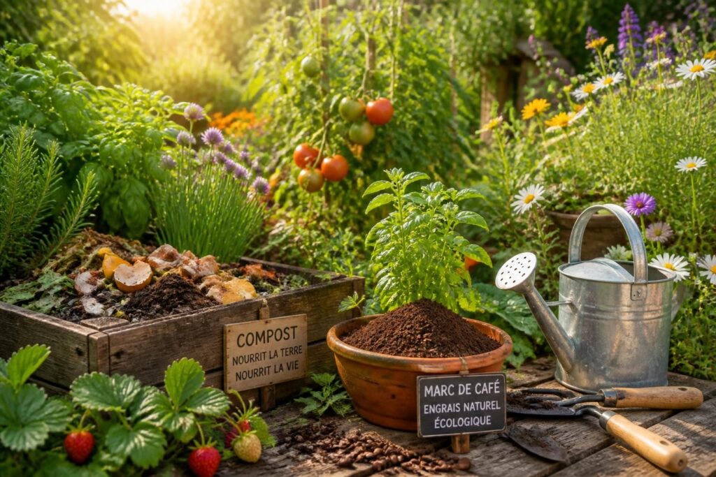 découvrez comment utiliser le marc de café en jardinage écologique et quelles plantes en bénéficient pour un jardin sain et durable.