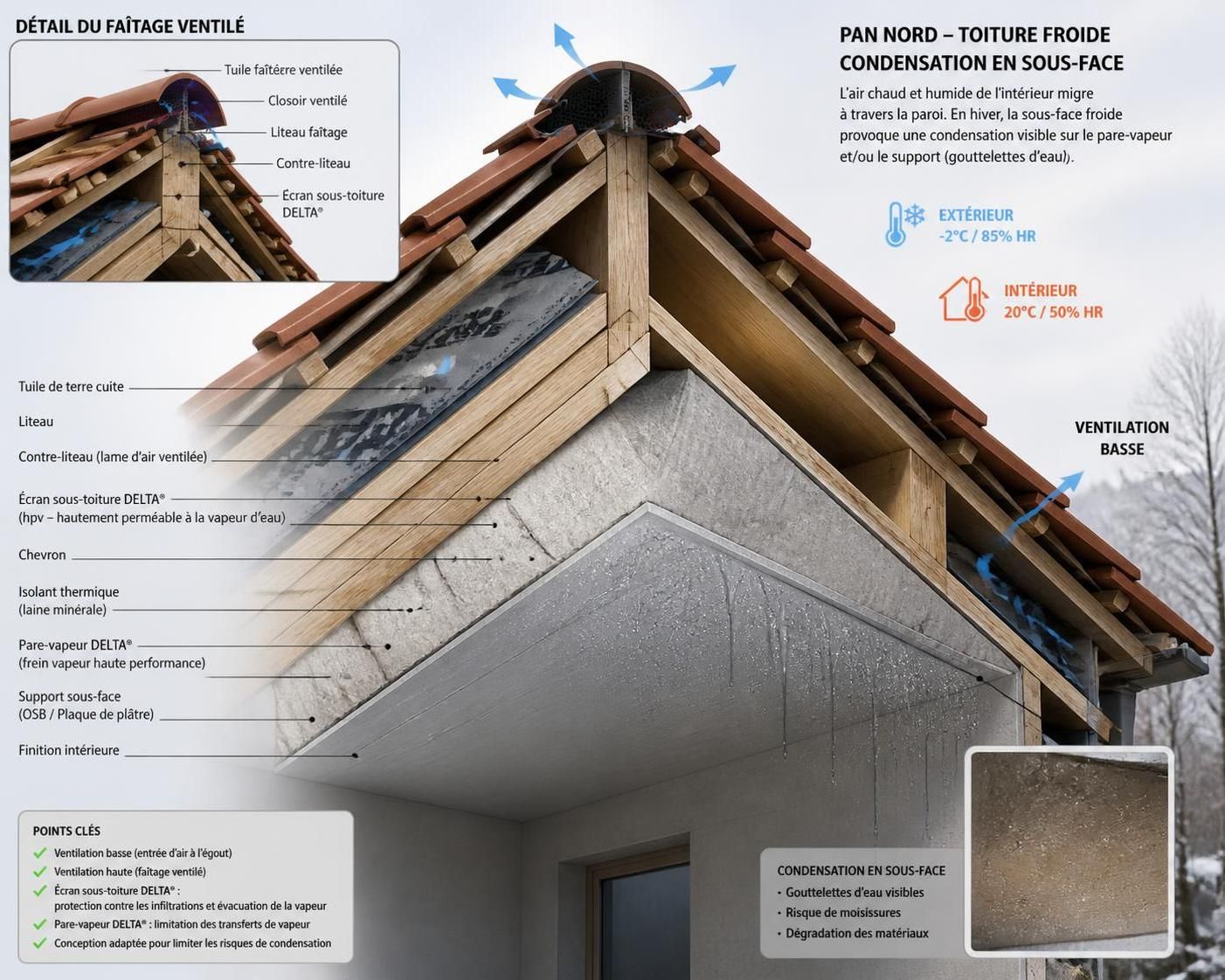 découvrez pourquoi votre écran sous-toiture delta peut laisser passer l'humidité, les causes possibles et les solutions pour assurer une protection optimale de votre toiture.